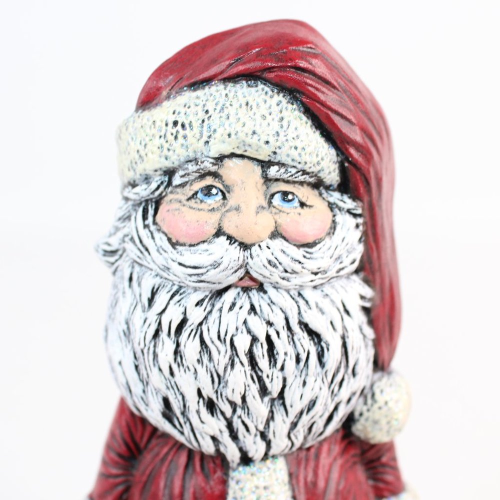 Vintage 1994 Nowell's Ceramic Hand Painted Santa #137 - Picture 3 of 8